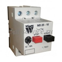 Автомат защиты двигателя Wimex MS25-16